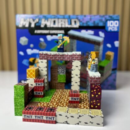Juego Cubos Minecraft X100 Piezas