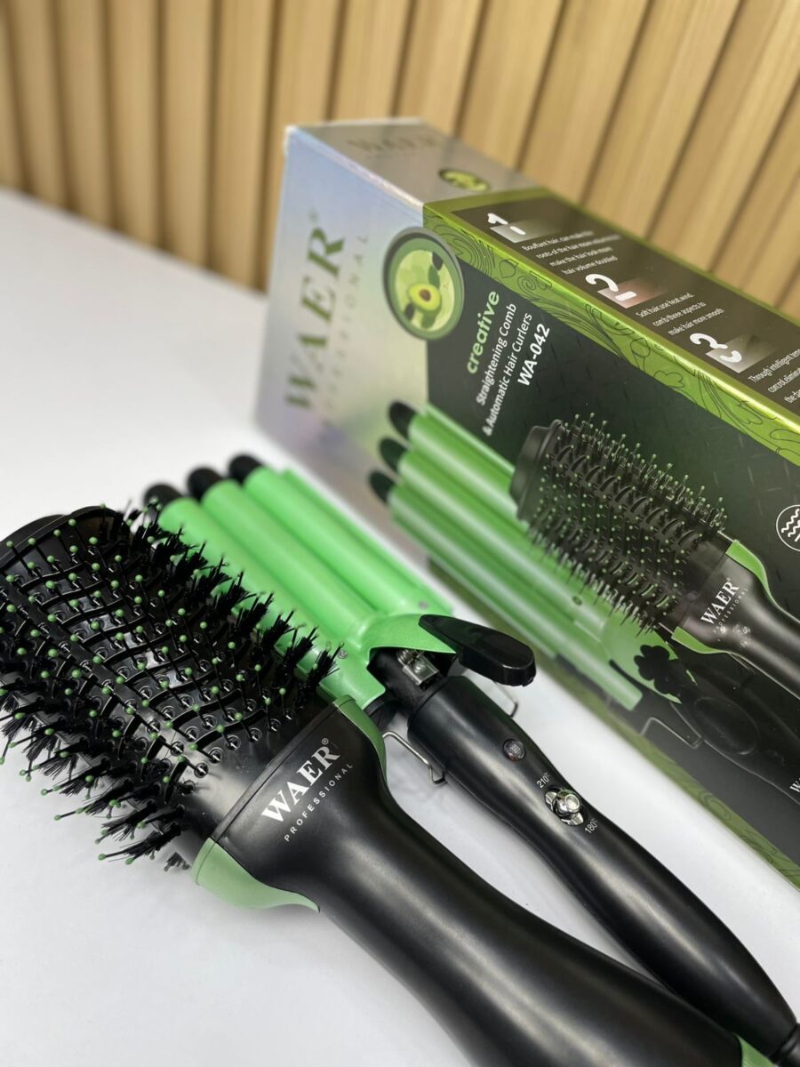 Combo WAER Profesional – Cepillo Secador + Pinza RIZADORA - Image 2