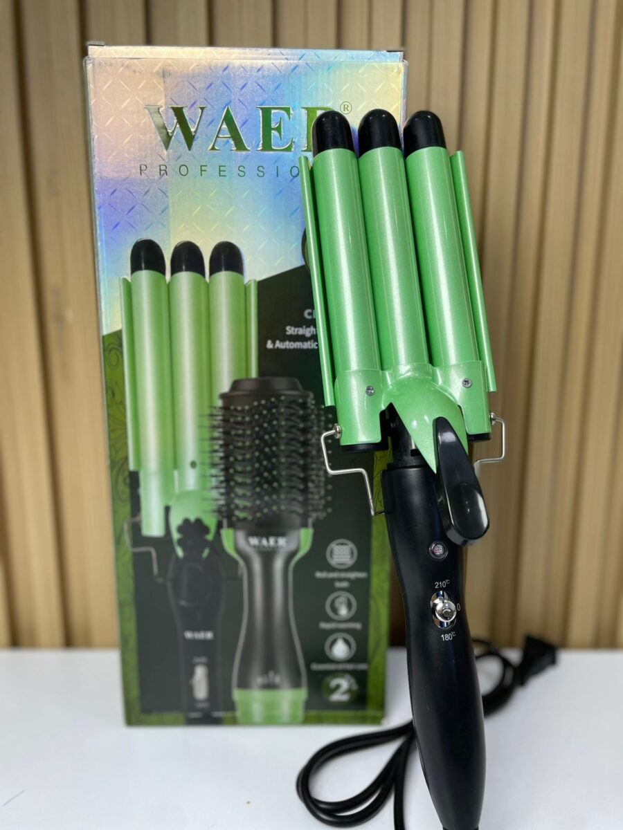 Combo WAER Profesional – Cepillo Secador + Pinza RIZADORA - Image 3