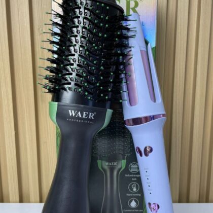 Combo WAER 038 – Cepillo Secador + Rizador Automático