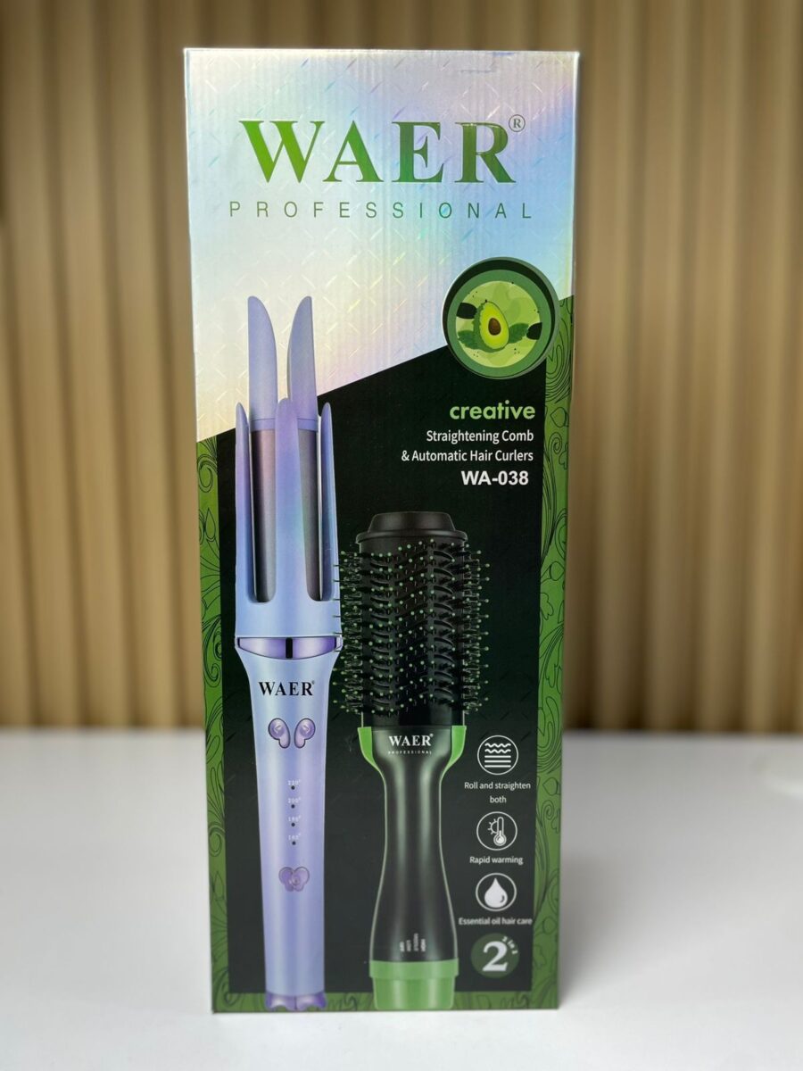 Combo WAER 038 – Cepillo Secador + Rizador Automático - Image 5