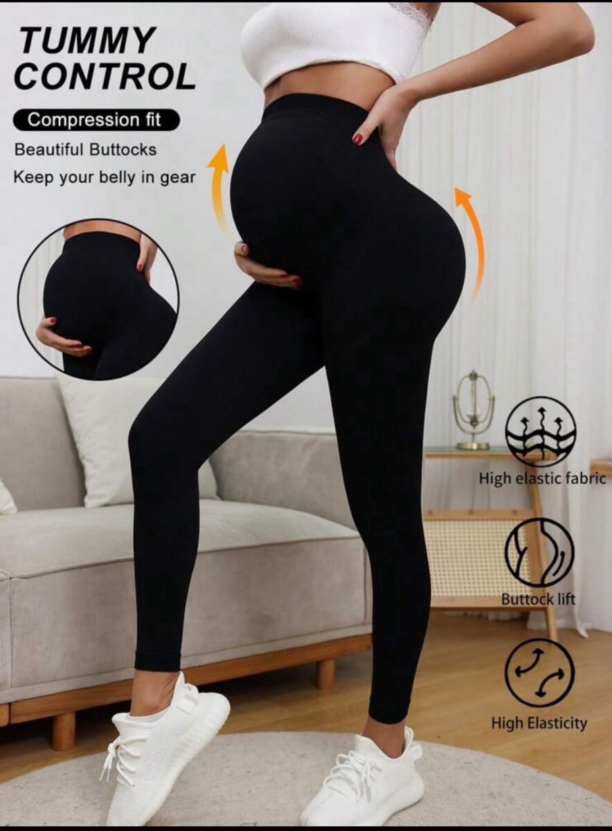 Leggins Pantalones Maternos Talle Alto - Image 5